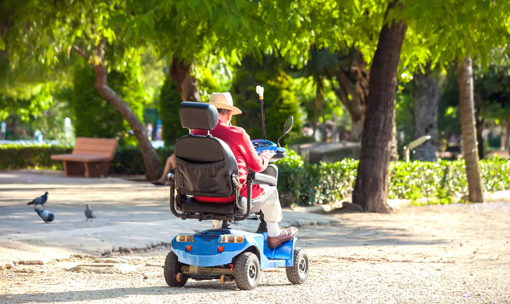 Electric Mobility Scooters in park