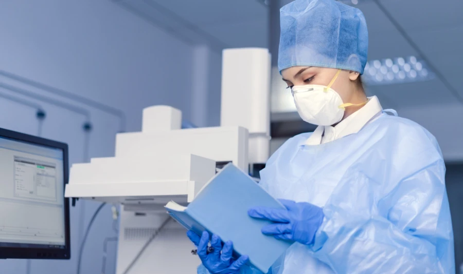 isolation gown in hospital